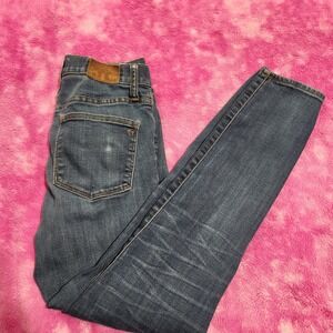 Madewell Jeans Womens Size‎ 27 Skinny Mid Rise Blue Denim Cotton Blend